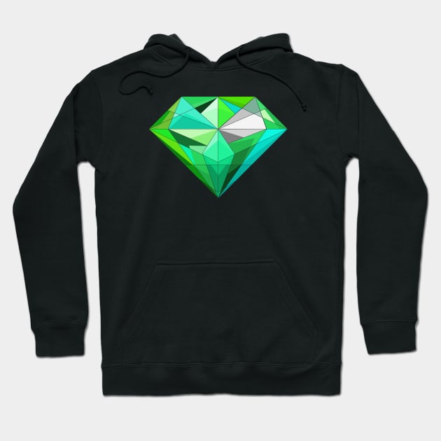 pretty emerald diamond Hoodie by prettyguardianstudio